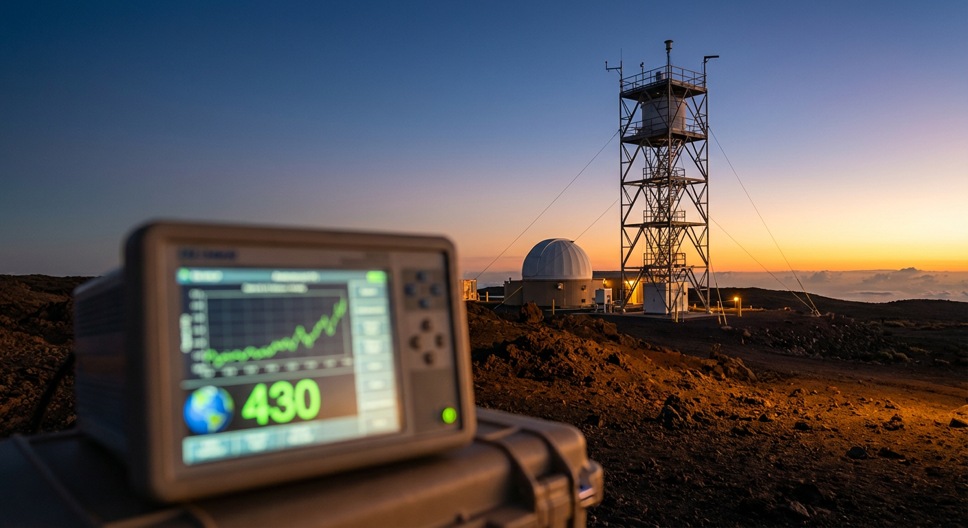 Illustration for When the Experiment Fails: What CO2 at 430 PPM Reveals About Climate Models and Scientific Humility